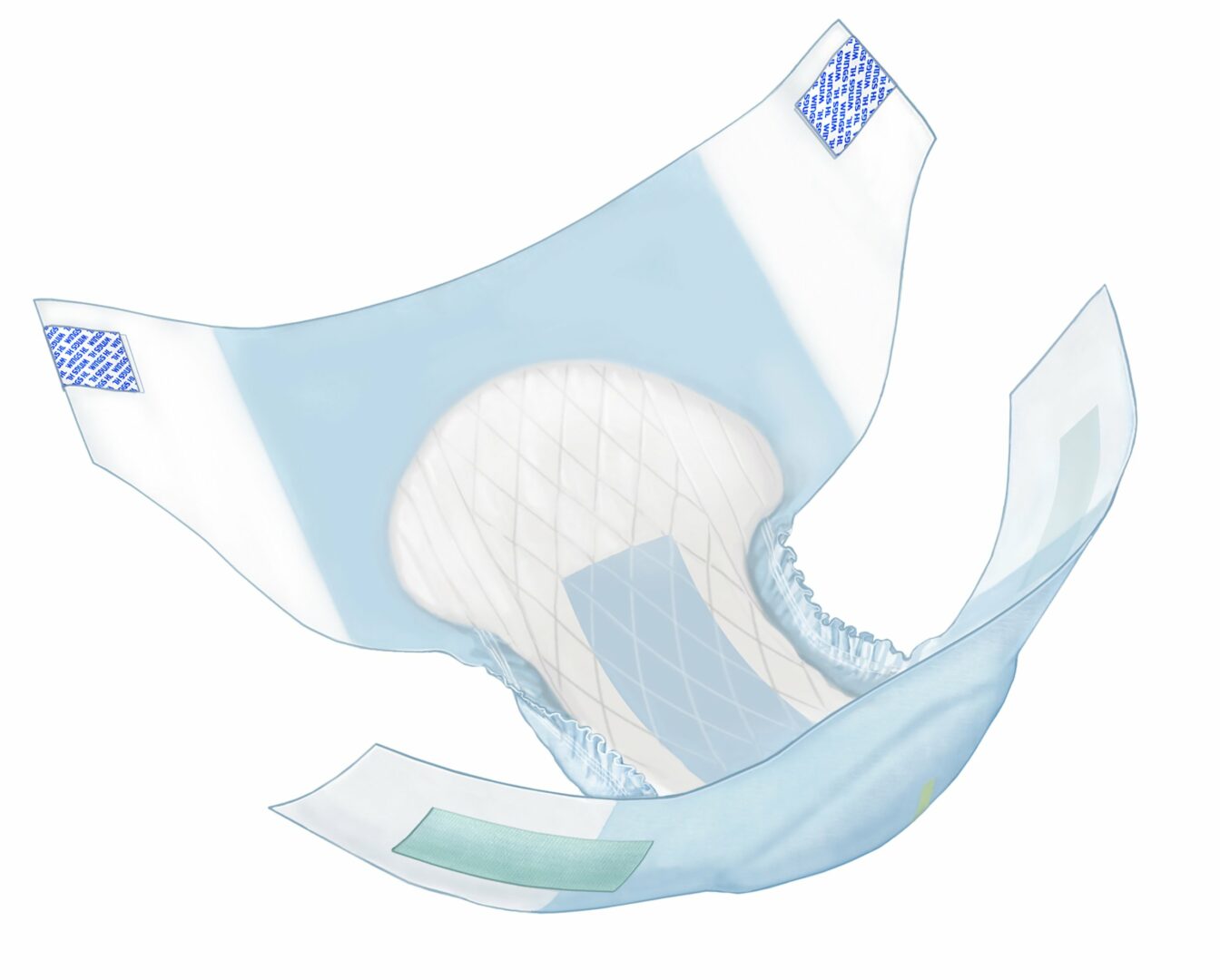 Wings Extra Heavy Absorbency Incontinence Brief, Large