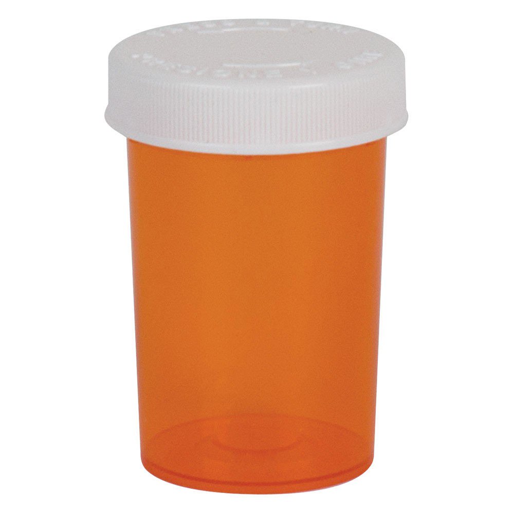 Ezydose Push & Turn Prescription Vial, 20 Dram Capacity
