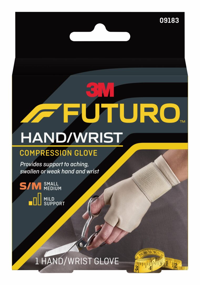 3M Futuro Support Glove, Fingerless, Ambidextrous 1
