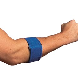 Elbow Support One Size Fits Most Hook and Loop Closure Tennis Elbow Elbow 7 to 15 Inch Forearm Circumference Royal Blue 1