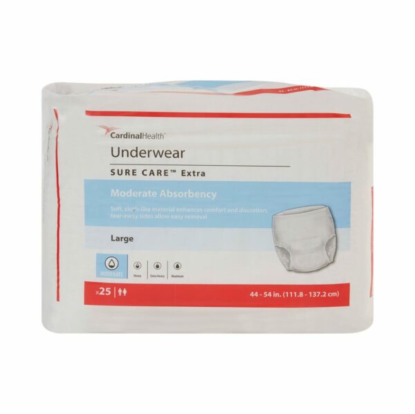 Simplicity Extra Moderate Absorbent Underwear, Large