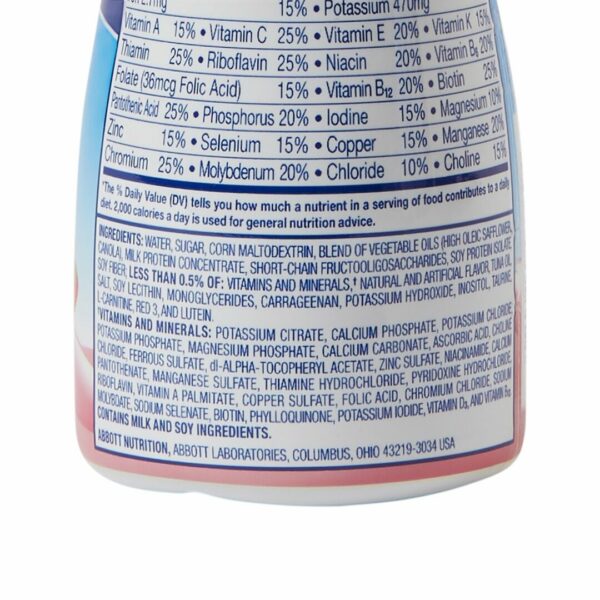 PediaSure Grow & Gain with Fiber Strawberry Pediatric Oral Supplement, 8 oz. Bottle