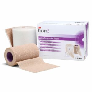3M Coban 2 Self-adherent / Pull On Closure 2 Layer Compression Bandage System 1