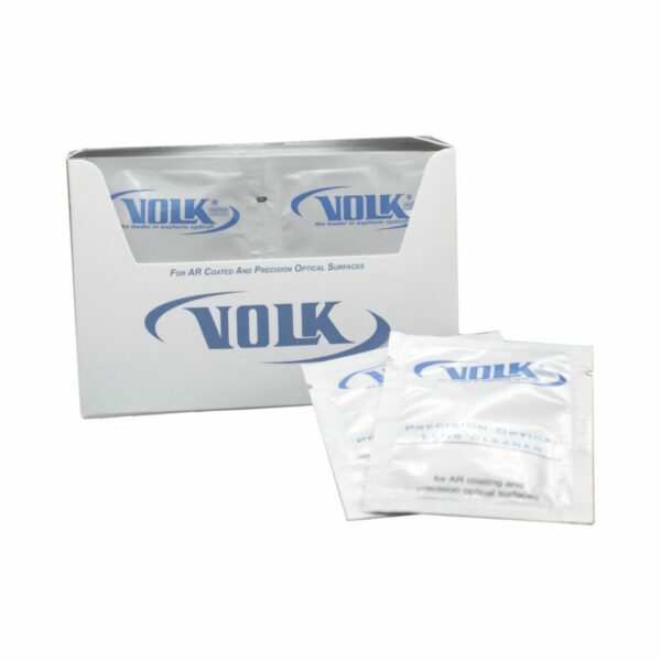 Volk Precision Lens Cleaner Premoistened Manual Pull Wipe 24 Count Individual Packet Scented NonSterile