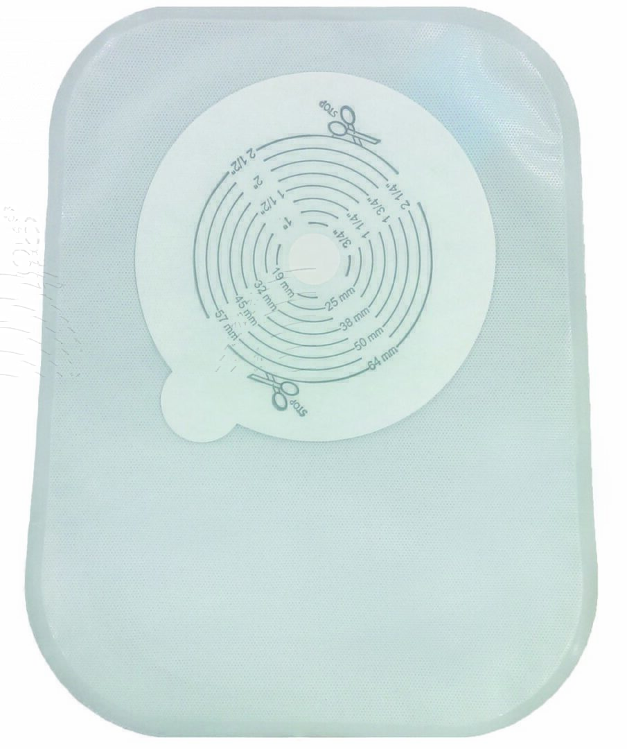 Securi-T One-Piece Closed End Transparent Filtered Ostomy Pouch, 8 Inch Length, 1/2 to 2½ Inch Stoma