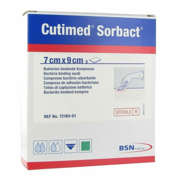 Cutimed Sorbact Impregnated Dressing, 2¾ x 3½ Inch