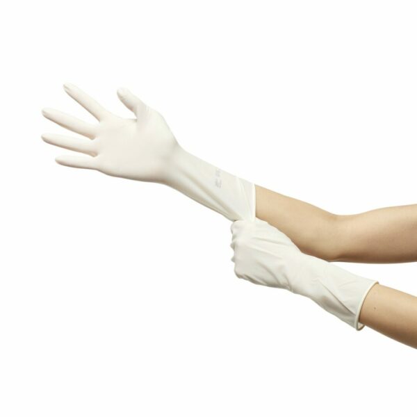 Gammex Non-Latex PI Polyisoprene Standard Cuff Length Surgical Glove, Size 6½, White