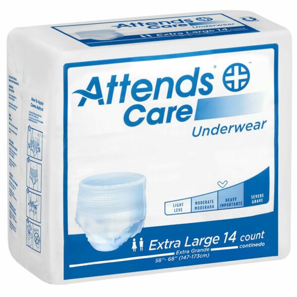 Attends Care Moderate Absorbent Underwear, Extra Large