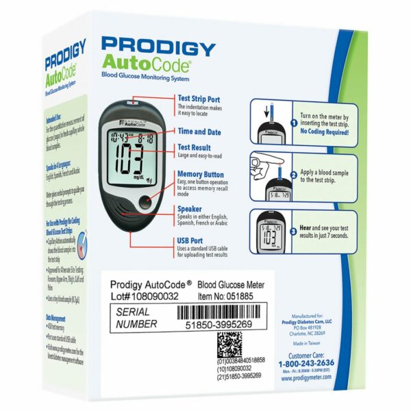 Prodigy AutoCode Blood Glucose Monitory System