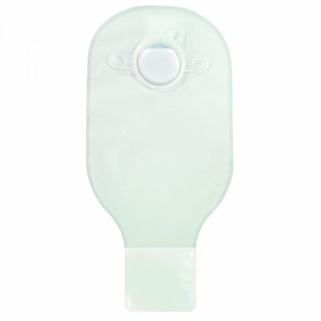 Securi-T Two-Piece Drainable Transparent Filtered Ostomy Pouch, 12 Inch Length, 1¾ Inch Flange
