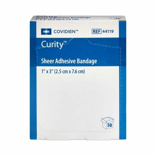 Curity Sheer Adhesive Strip, 1 x 3 Inch