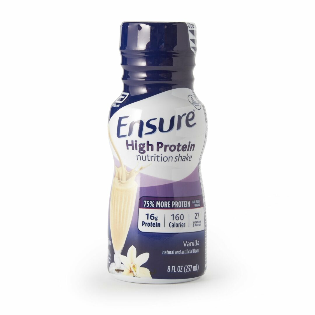 Ensure High Protein Shake Vanilla Oral Supplement, 8 oz. Bottle