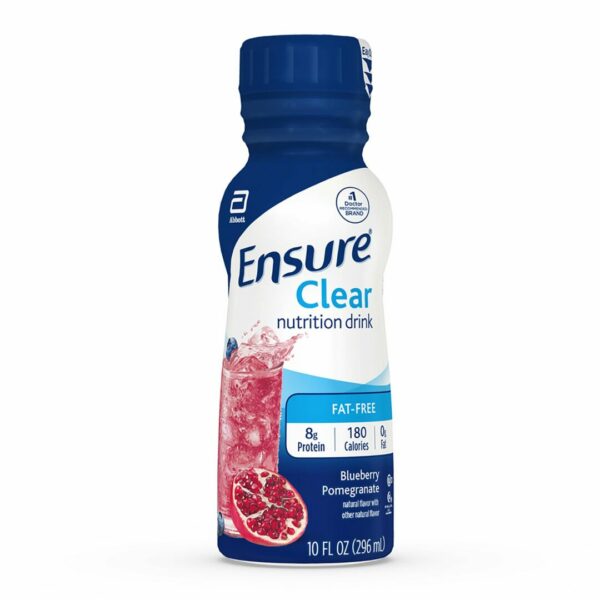 Ensure Clear Blueberry Pomegranate Oral Protein Supplement, 10 oz. Bottle