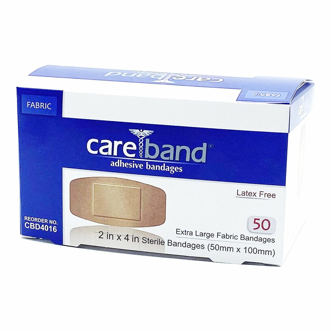 Careband Tan Adhesive Strip, 2 x 4 Inch