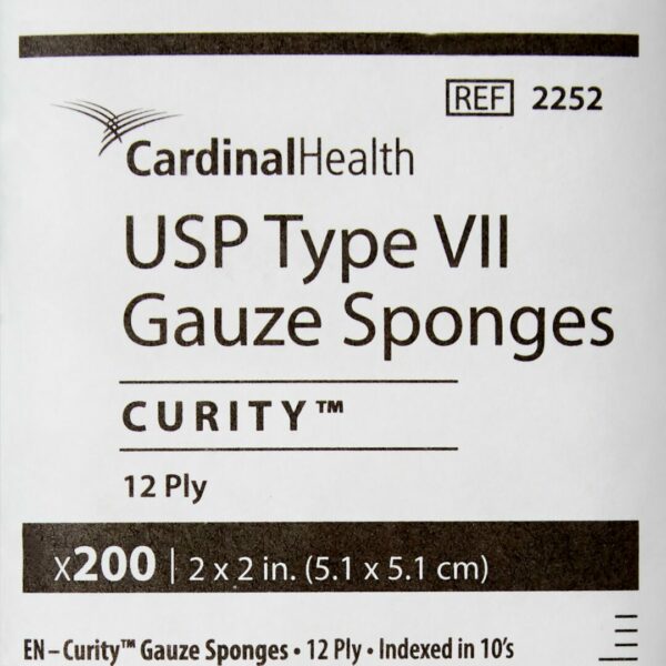 Curity NonSterile USP Type VII Gauze Sponge, 2 x 2 Inch 5