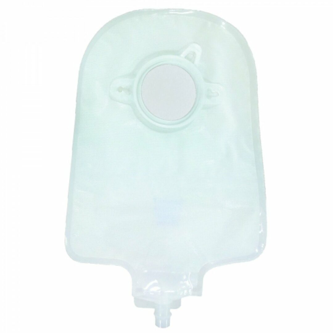 Securi-T Two-Piece Drainable Transparent Urostomy Pouch, 9 Inch Length, 1¾ Inch Flange