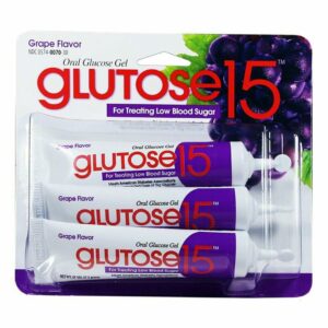 Glucose Supplement Glutose 15 3 per Pack Gel Grape Flavor 1