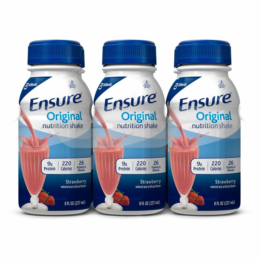 Ensure Original Strawberry Oral Supplement, 8 oz. Bottle