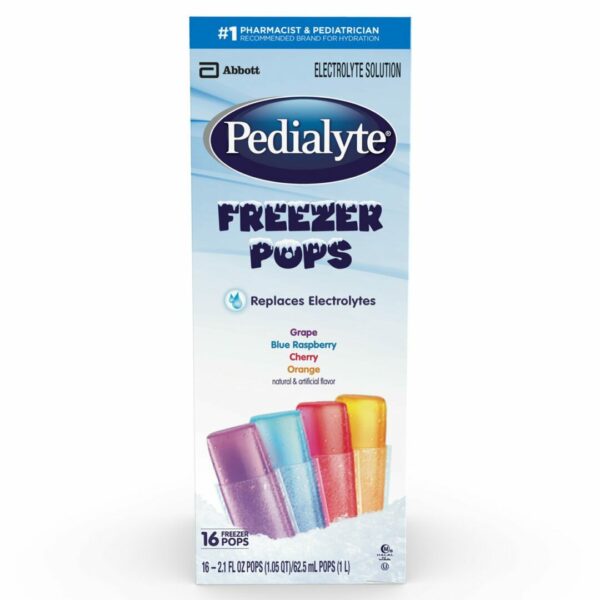Pedialyte Assorted Flavors Freezer Pop, 2.1 oz. Packet