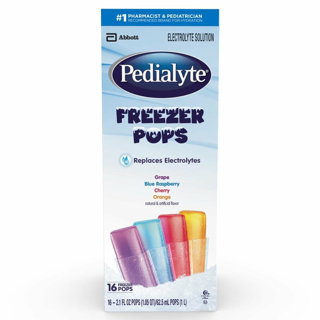 Pedialyte Assorted Flavors Freezer Pop, 2.1 oz. Packet