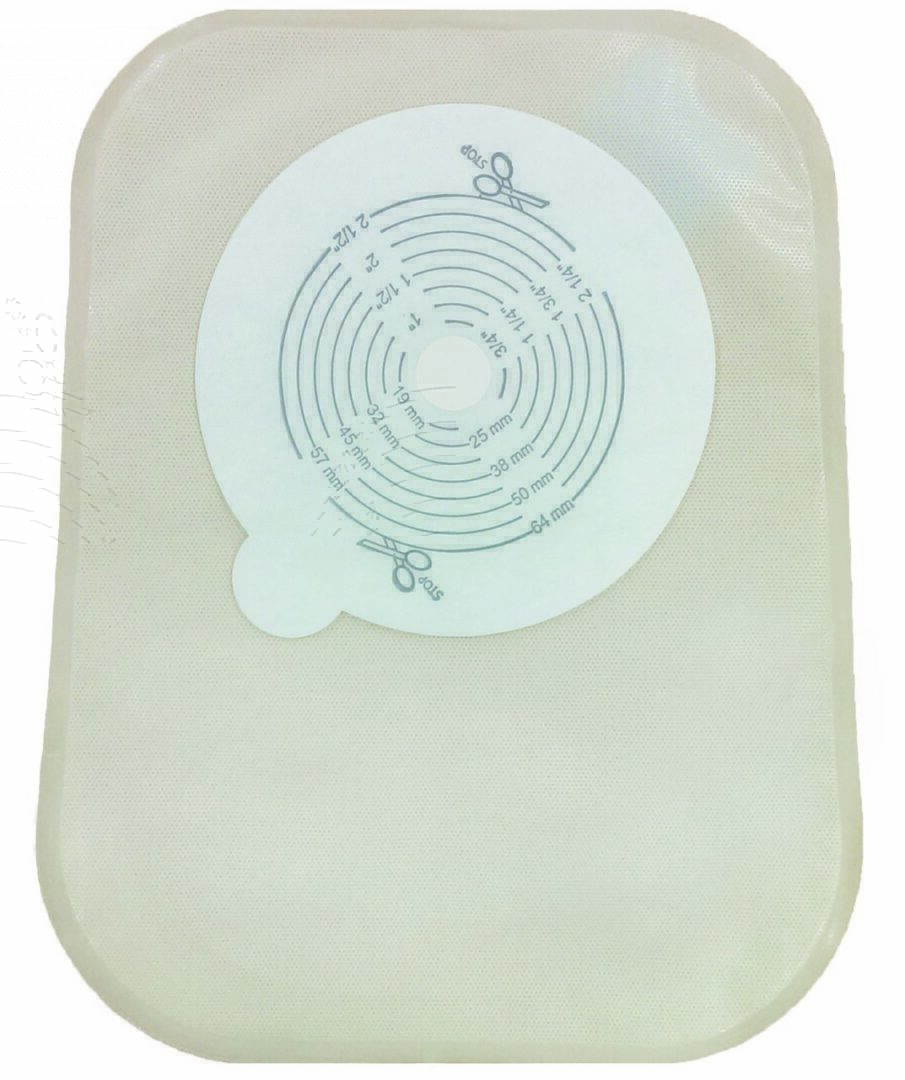 Securi-T One-Piece Closed End Opaque Filtered Ostomy Pouch, 8 Inch Length, 1/2 to 2½ Inch Stoma