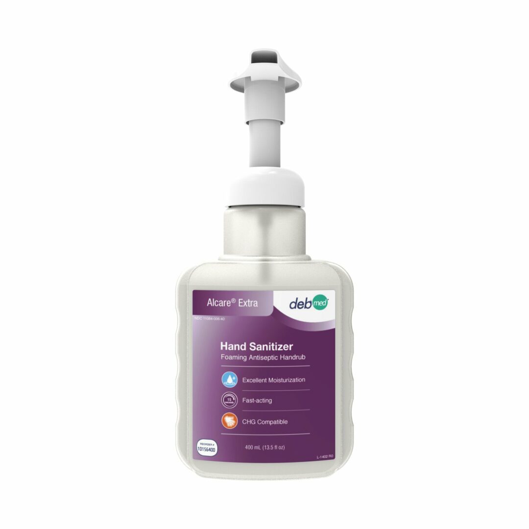 Hand Sanitizer Alcare Extra 400 mL Ethyl Alcohol Foaming Pump Bottle