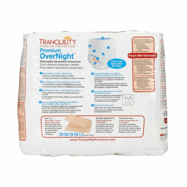 Tranquility Premium OverNight Absorbent Underwear, Extra Extra Large