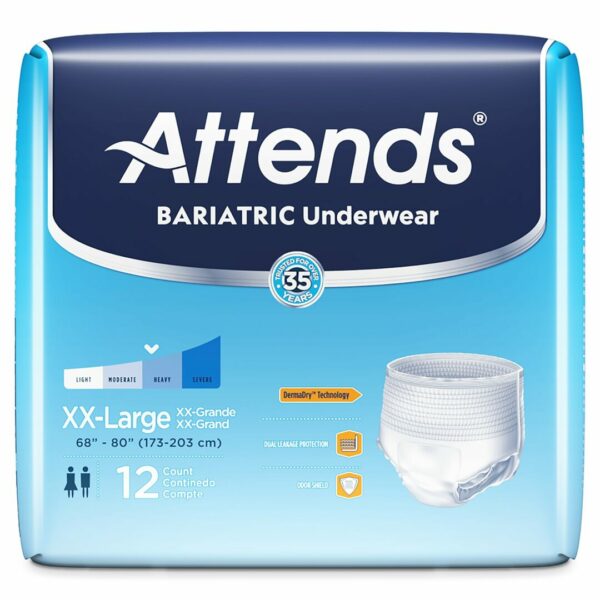 Attends Bariatric Protective Underwear, 2X-Large