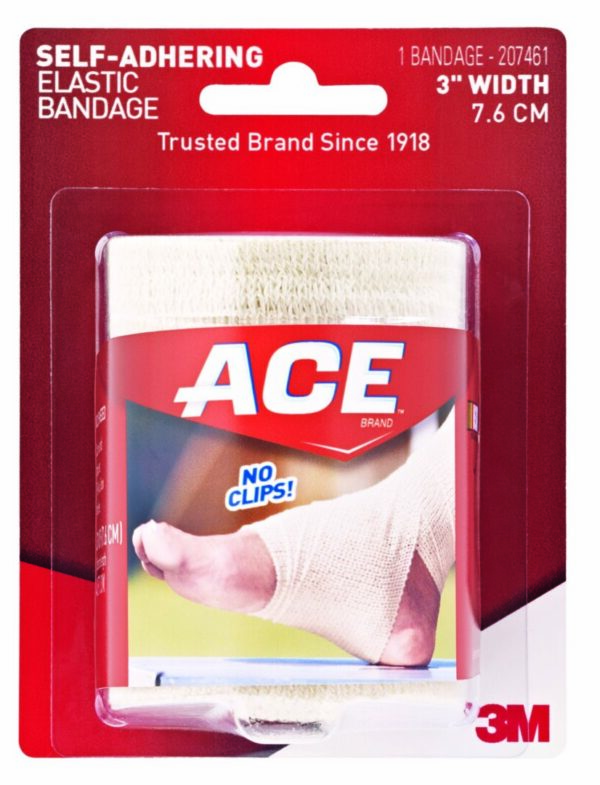 3M Ace Self-adherent Closure Elastic Bandage, 3-Inch Width
