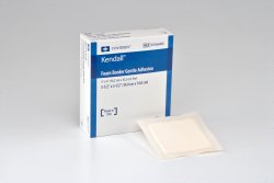 Kendall Border Gentle Adhesion Silicone Adhesive with Border Silicone Foam Dressing, 5½ x 5½ Inch