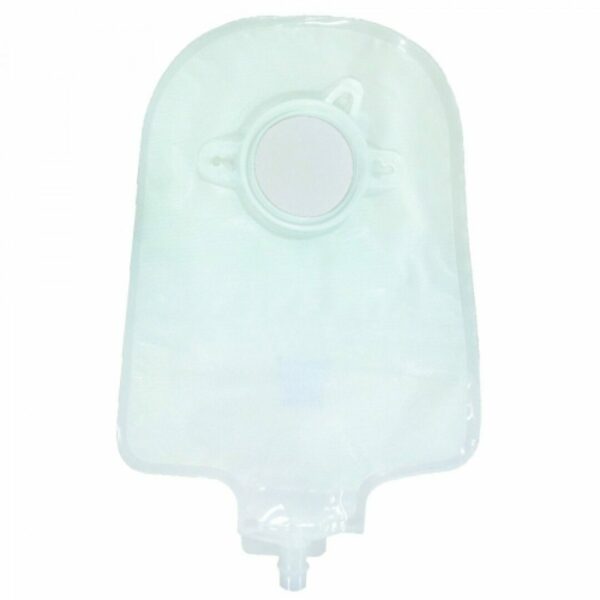 Securi-T Two-Piece Drainable Transparent Urostomy Pouch, 9 Inch Length, 1½ Inch Flange