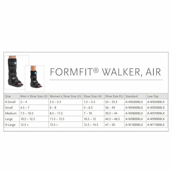 Ossur Formfit Low Top Air Walker Boot, Small