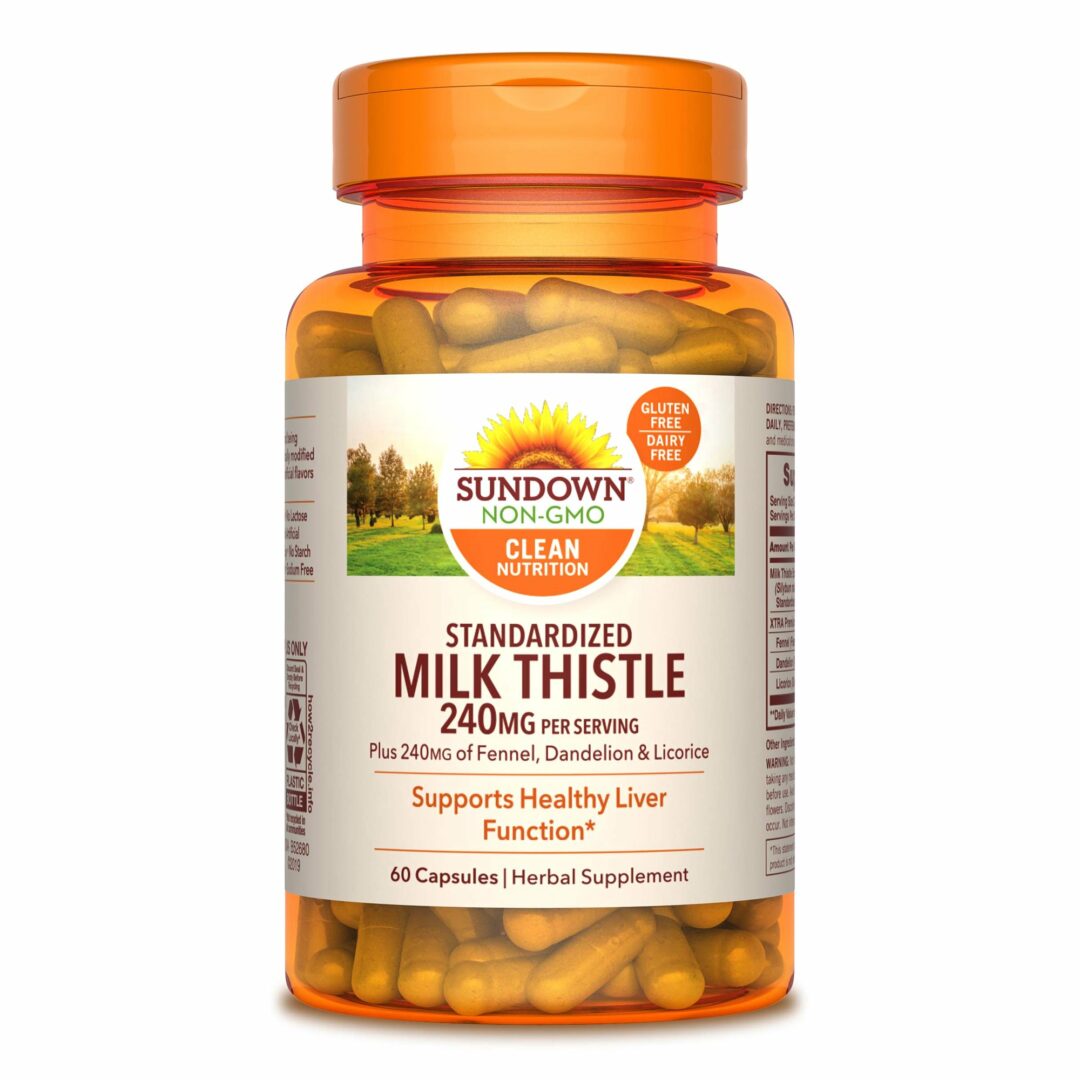 Sundown Naturals Milk Thistle Extract Herbal Supplement