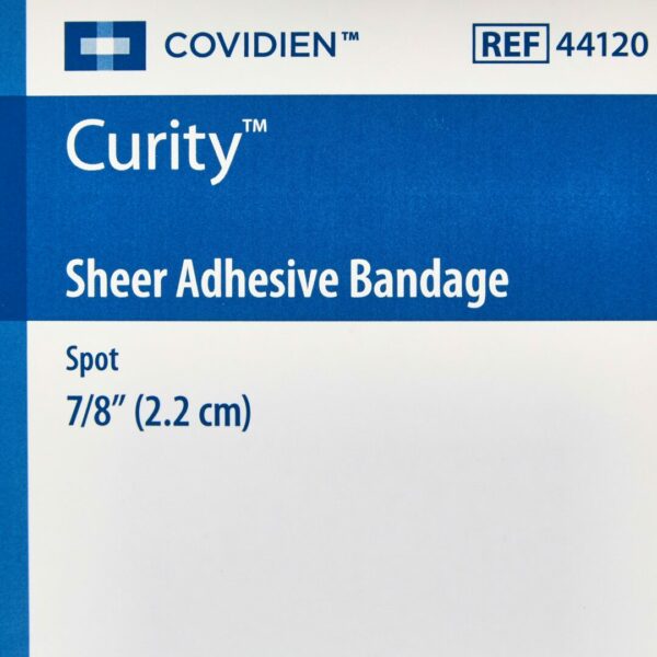 Curity Sheer Adhesive Spot Bandage, 7/8-Inch Diameter
