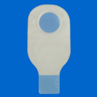 Securi-T Two-Piece Drainable Transparent Ostomy Pouch, 12 Inch Length, 2¼ Inch Flange