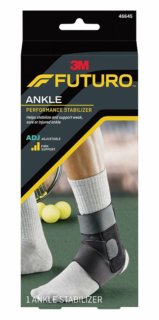 3M Futuro Ankle Performance Stabilizer, Adjustable, Adult, Black 1