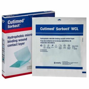 Cutimed Sorbact WCL Antimicrobial Wound Contact Layer Dressing, 4 x 5 Inch 1