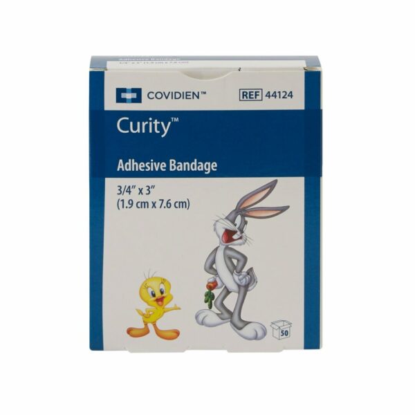 Curity Assorted Looney Tunes Adhesive Strip, ¾ x 3 Inch
