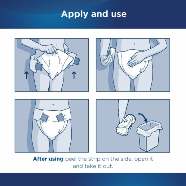 Attends Briefs, Adult, Large, Heavy Absorbency, Disposable
