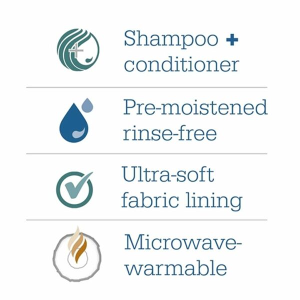 Comfort Rinse-Free Shampoo Cap, Powder Scent