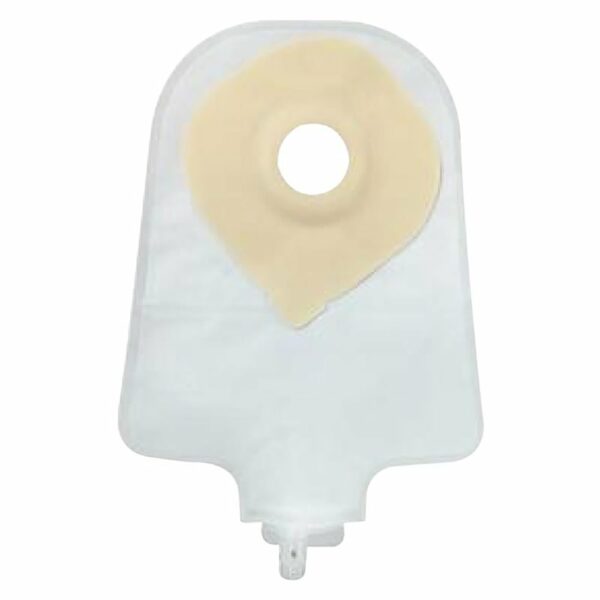 Securi-T One-Piece Drainable Transparent Urostomy Pouch, 9 Inch Length, 1 Inch Stoma