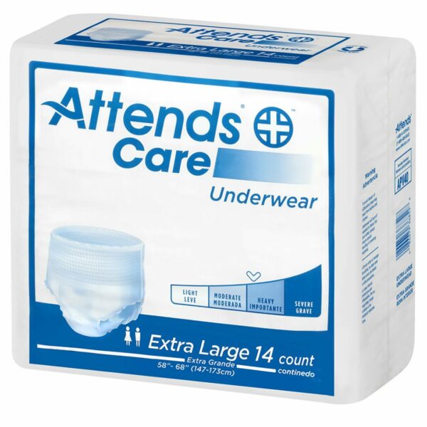 Attends Care Moderate Absorbent Underwear, Extra Large
