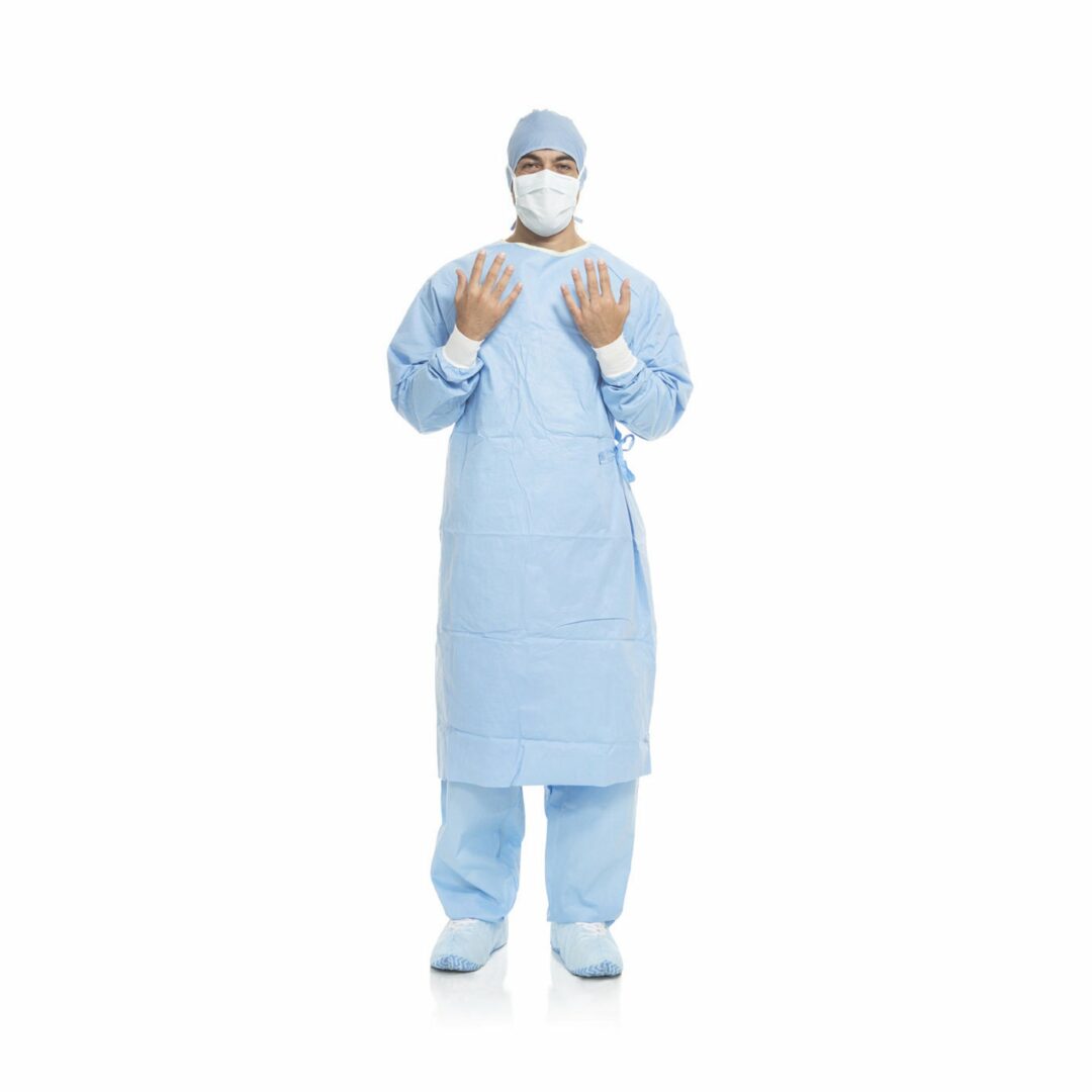 AERO BLUE Surgical Gown with Towel, Small