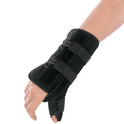 Apollo Universal Wrist Brace with Thumb Spica, 11 Inch Length, for Right Wrist