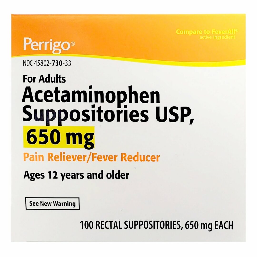 Perrigo Acetaminophen Pain Relief Rectal Suppositories
